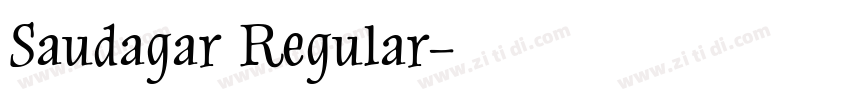 Saudagar Regular字体转换